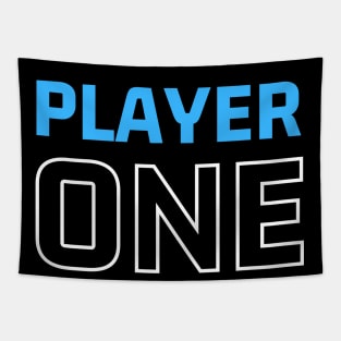 Player One - Player Blue Tapestry