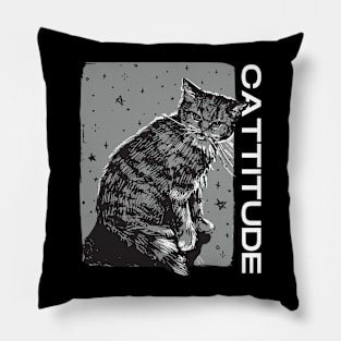 Cattitude Pillow