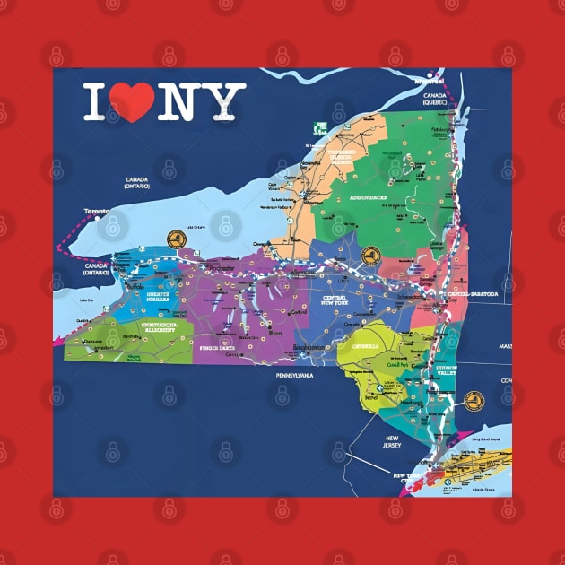 New York State Flag by Rogue Clone