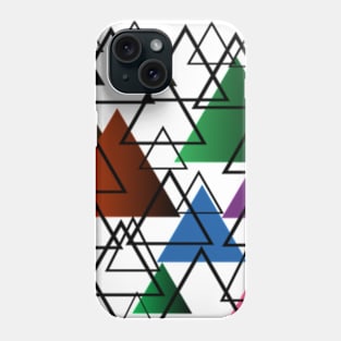 PATTERN OF TRIANGLES AND LINES Phone Case