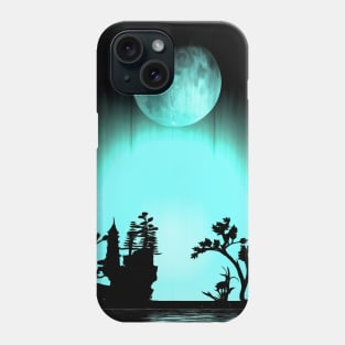 Asia night silhouettes Phone Case