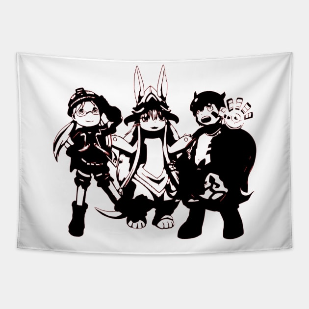 Made in Abyss Nanachi Riko and Reg Tapestry by OtakuPapercraft