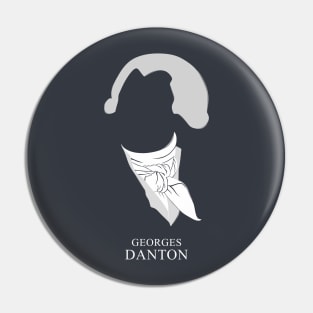 Georges Danton - Minimalist Portrait Pin