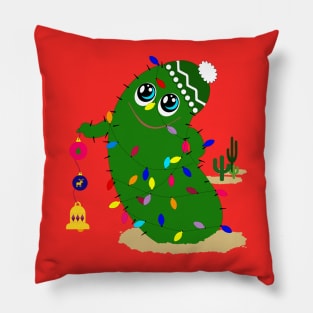 christmas cactus Pillow