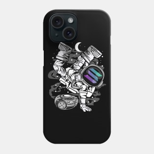 Hiphop Astronaut Solana Coin To The Moon Crypto Token Cryptocurrency Wallet Birthday Gift For Men Women Kids Phone Case