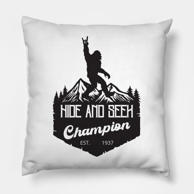 Hide and Seek Champion Pillow by Myartstor 