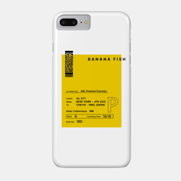 Banana Fish Ticket Eiji Okumura Sent To Ash Lynx Banana Fish Phone Case Teepublic