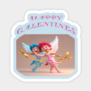 Cute Galentines day card Magnet