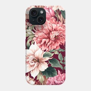 Pink Floral Pattern & beautiful flowers design Phone Case