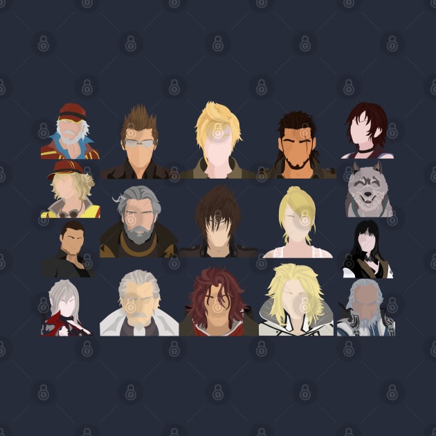 Final Fantasy XV characters by DigitalCleo