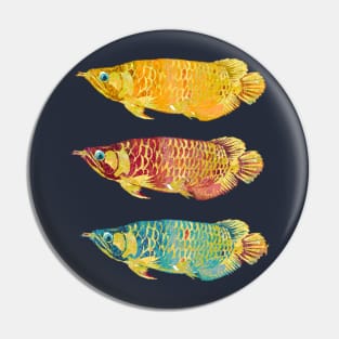 Trio of Arowana Fish Pin