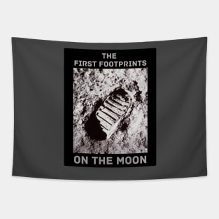 The first footprints on the Moon vintage Classic T-Shirt Tapestry