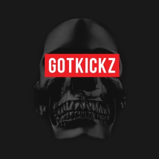 GOTKICKZ Logo (Black Skull Head) T-Shirt