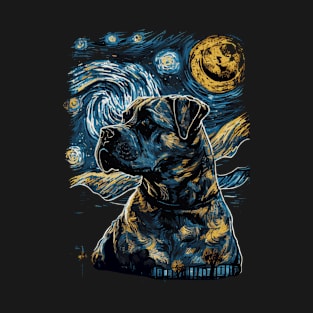 Presa Canario Starry Night T-Shirt