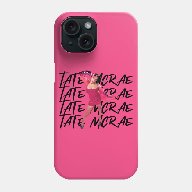 Tate McRae - Are We Flying Tour White Phone Case by Hadley Winthrop Co.