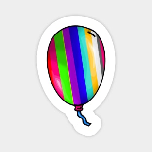 Pride Colors of the Rainbow Balloon - Colorful Magnet