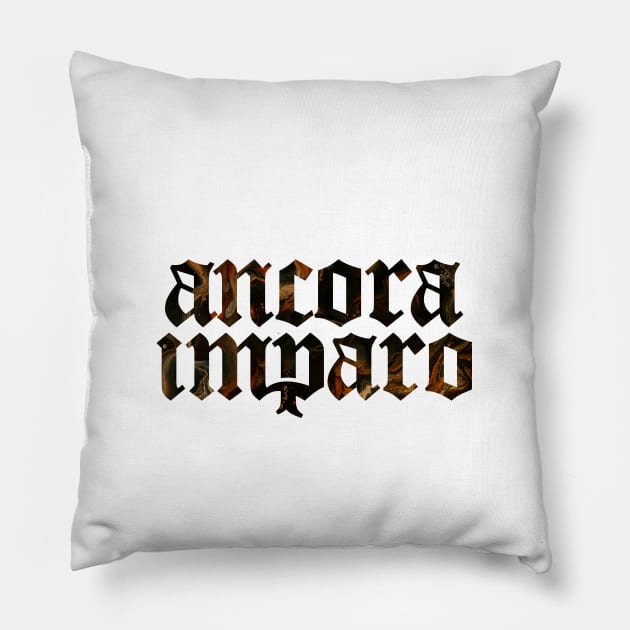 Ancora Imparo - I Am Still Learning Pillow by overweared