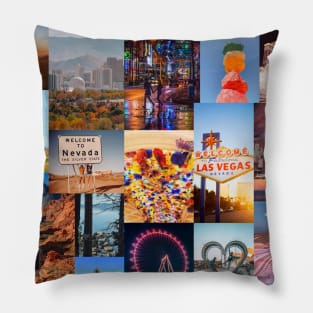 nevada aesthetic collage Pillow