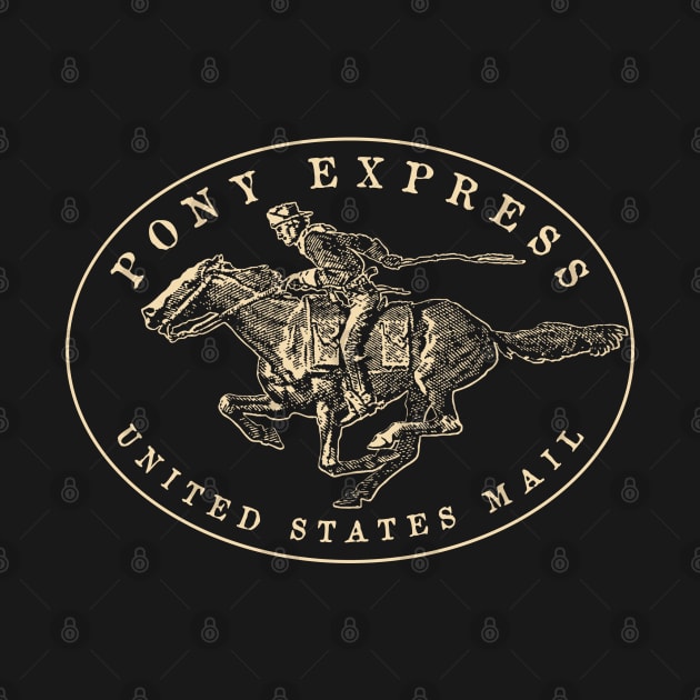 Vintage USPS Pony Express 3 by Buck Tee by Buck Tee