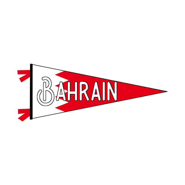 Bahrain Flag Pennant by zsonn