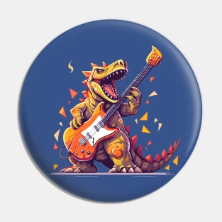 dinosaur guitarist Pin