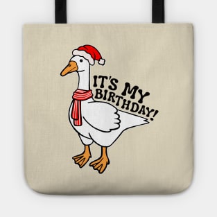 December Birthday Silly Goose Tote