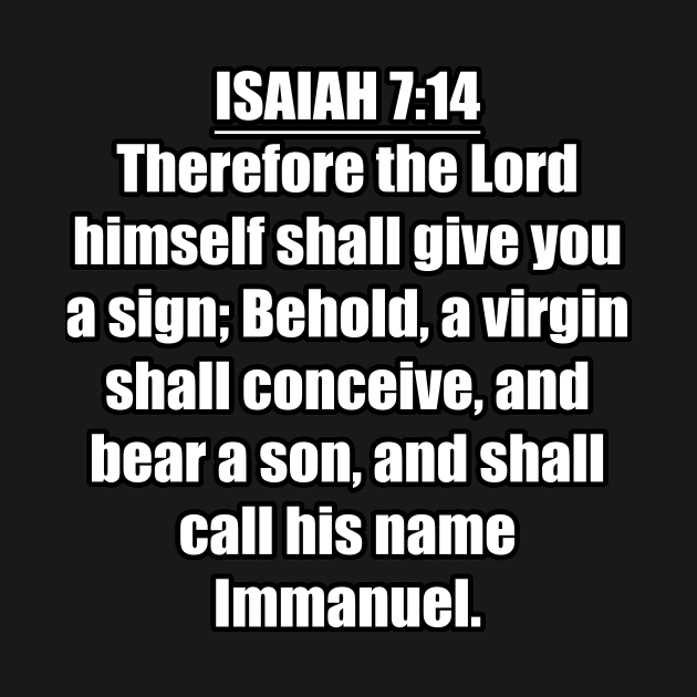 Isaiah 7:14 KJV by Holy Bible Verses