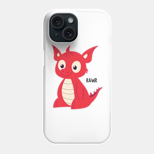 Cute Red Dragon Rawr Phone Case