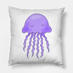 Cute Purple Jellyfish Pillow