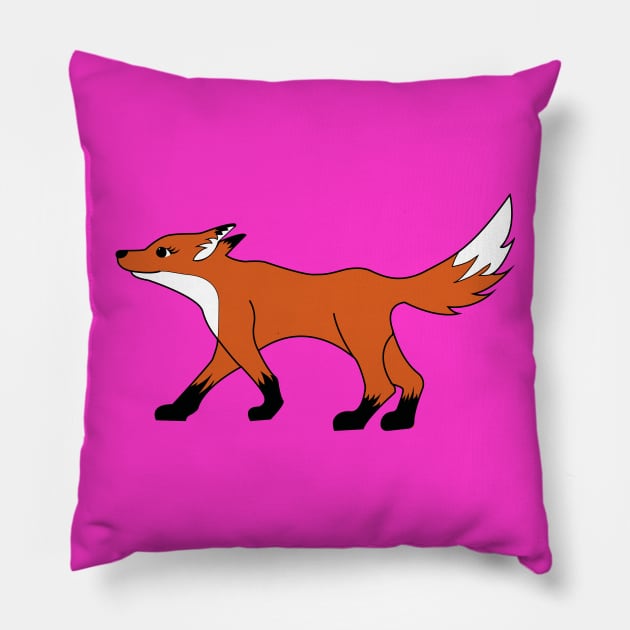 Cute Baby Fox Pillow by PatrioTEEism