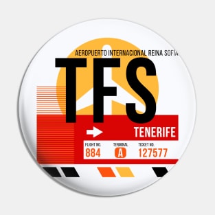 Tenerife (TFS) Airport // Sunset Baggage Tag Pin