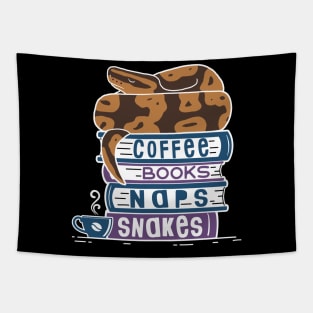 Ball Python Coffee Books Naps Snakes Tapestry