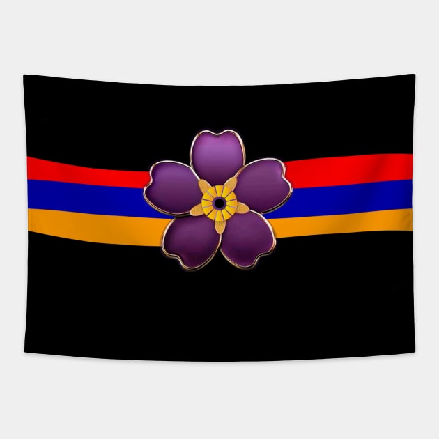 Armenian Genocide Centennial Emblem Tapestry by doniainart