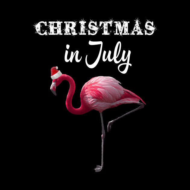 Flamingo Santa Hat Christmas Lights Christmas In July