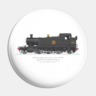 Ex-GWR Small Prairie Class 4575 Tank Locomotive Number 5553 Pin