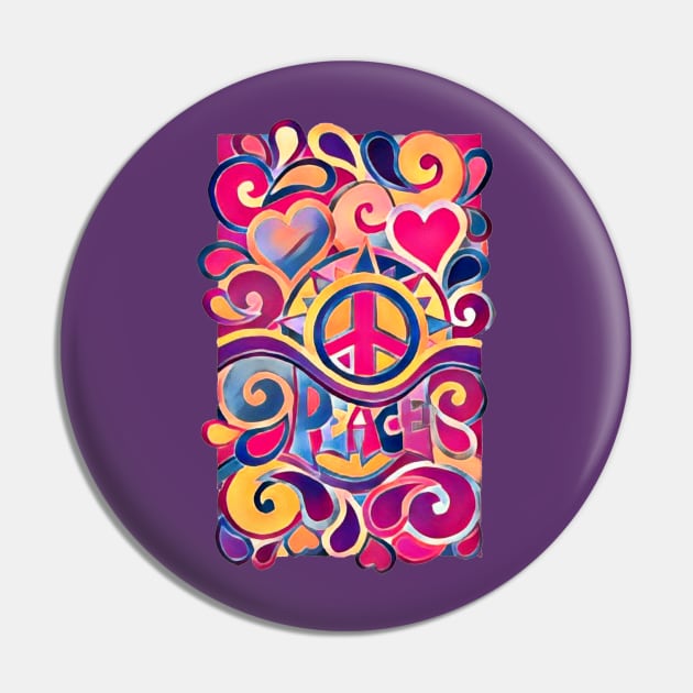 Peace and Love Pin by AlondraHanley
