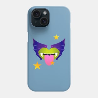 Vampire Kisses the Night - GREEN Phone Case