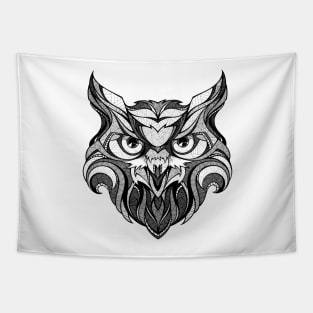 Black Owl Tapestry