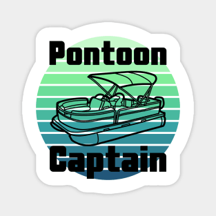 Pontoon Boat Captain Magnet