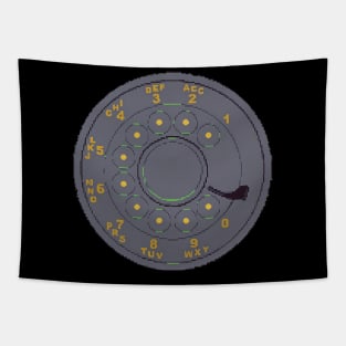 Pixel Art Rotary Dial Tapestry