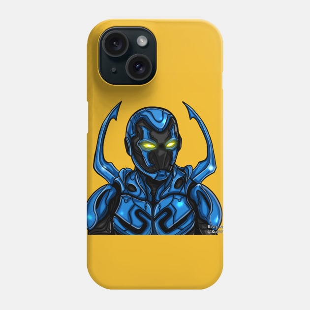 Blue Beetle Phone Case by Revel-Arts