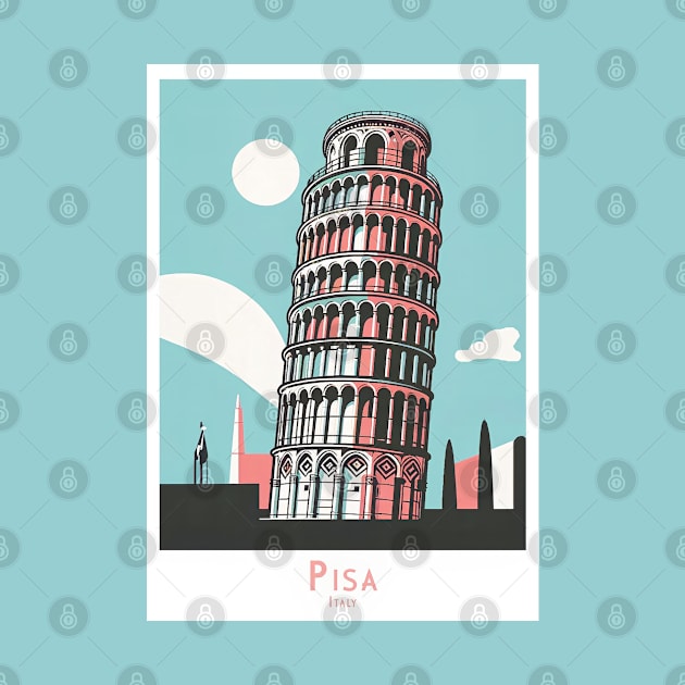 Italy Leaning Tower of Pisa Artwork by POD24