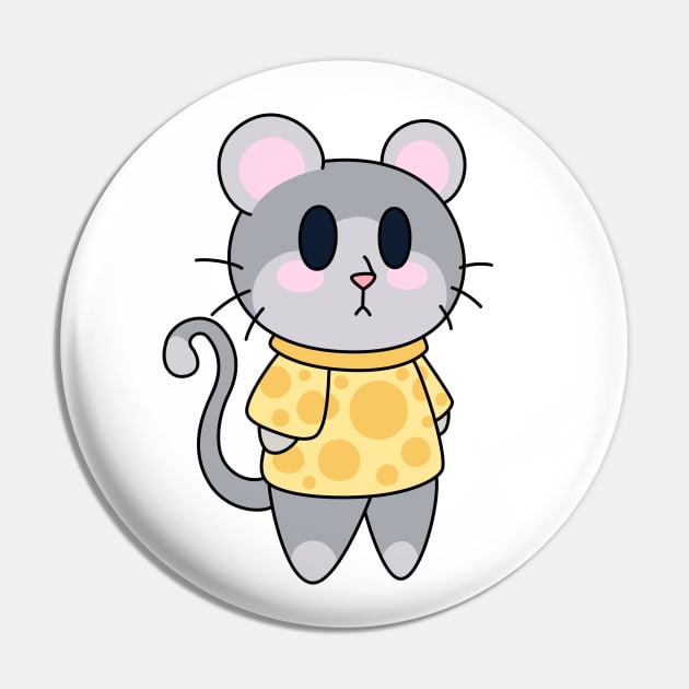 Chibi Mouse Critter Pin by JadedOddity