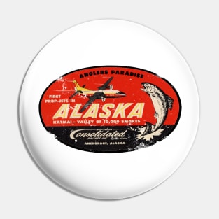 Alaska Fishing Pin