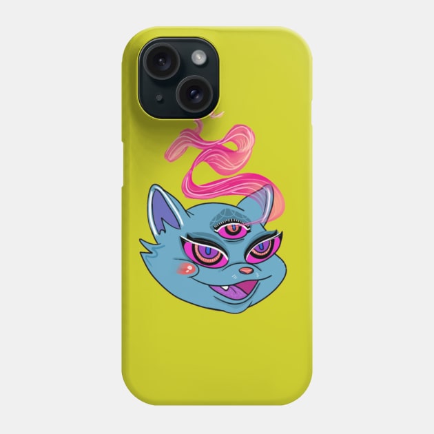 Cosmic Cat Phone Case by RooKay