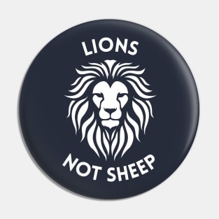 Lions Not Sheep Republican Conservative Maga Shirt Pin