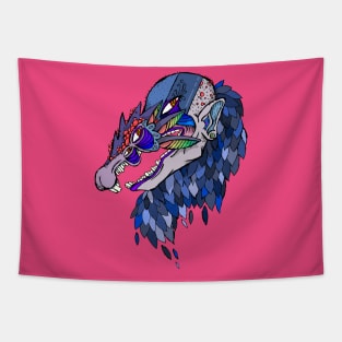 Boa Head Tapestry