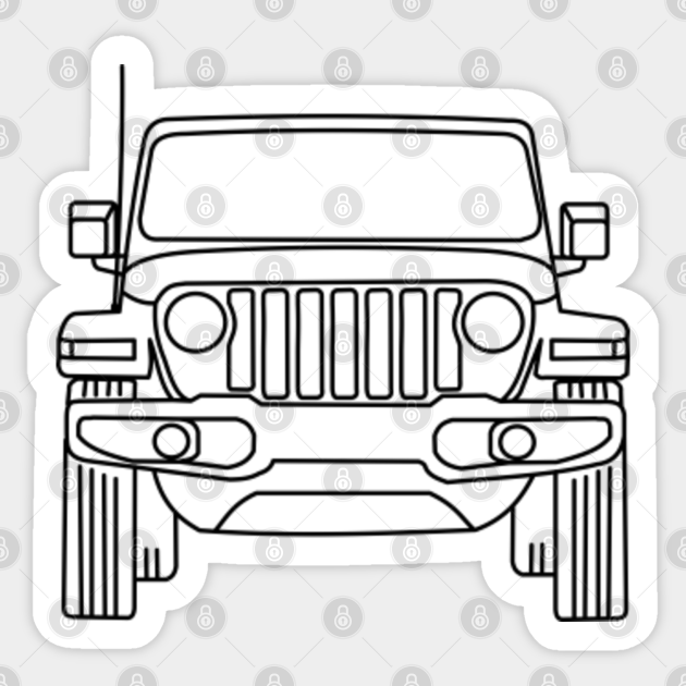 Stylish Jeep Wrangler Jeep Wrangler Sticker Teepublic Stylish jeep photo editor is a photo editor app with background pictures & stickers. stylish jeep wrangler