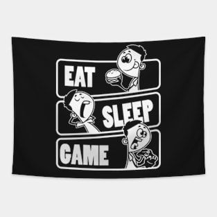 Eat Sleep Game - Gift For Video Game Lovers design Tapestry