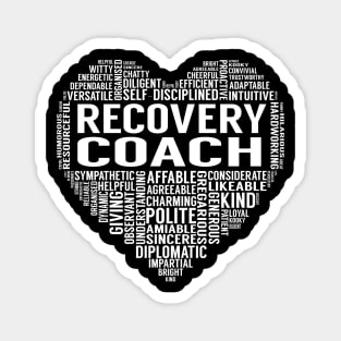 Recovery Coach Heart Magnet